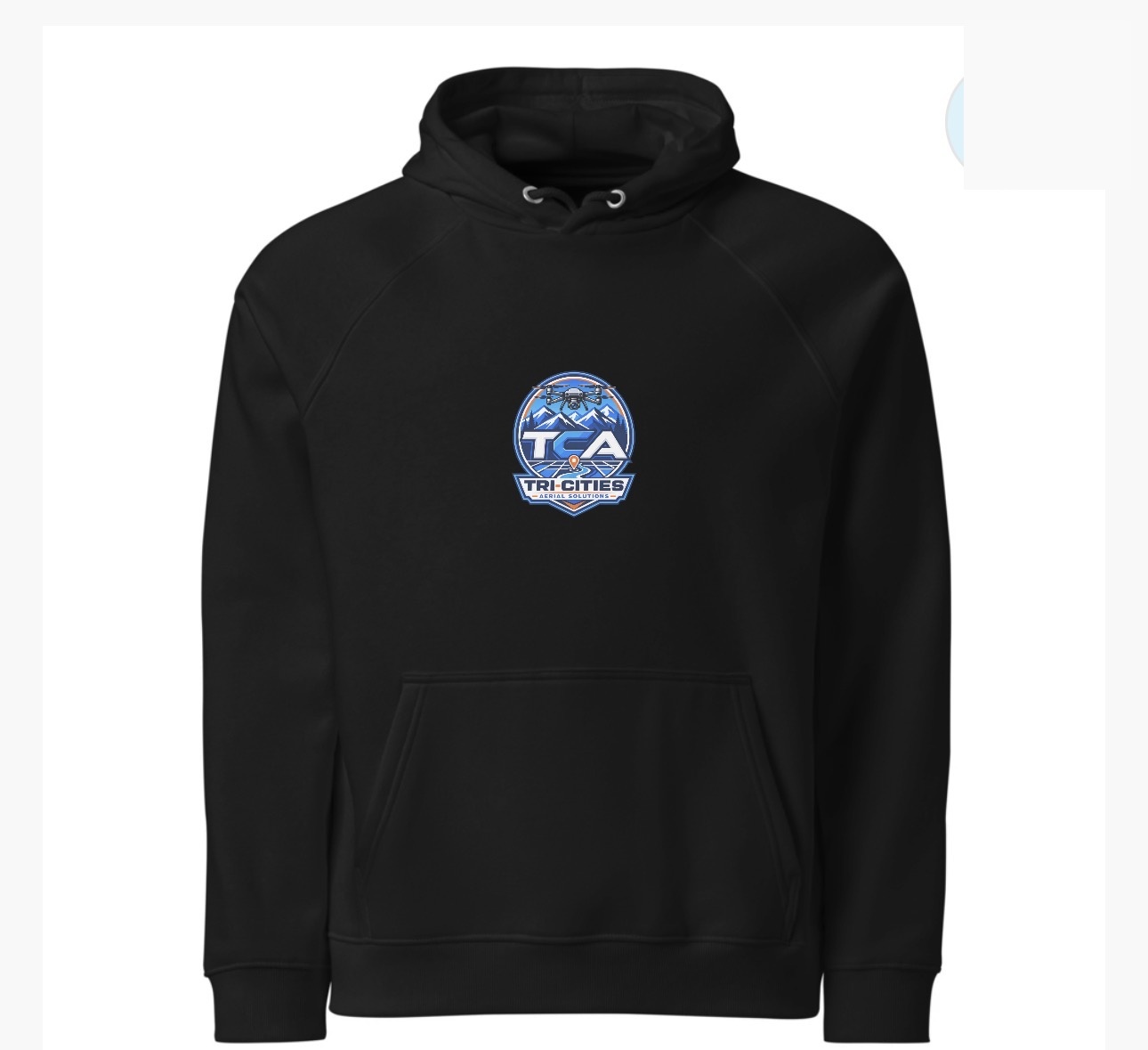 Tri-Cities Aerial Solutions Hoodie — black, front