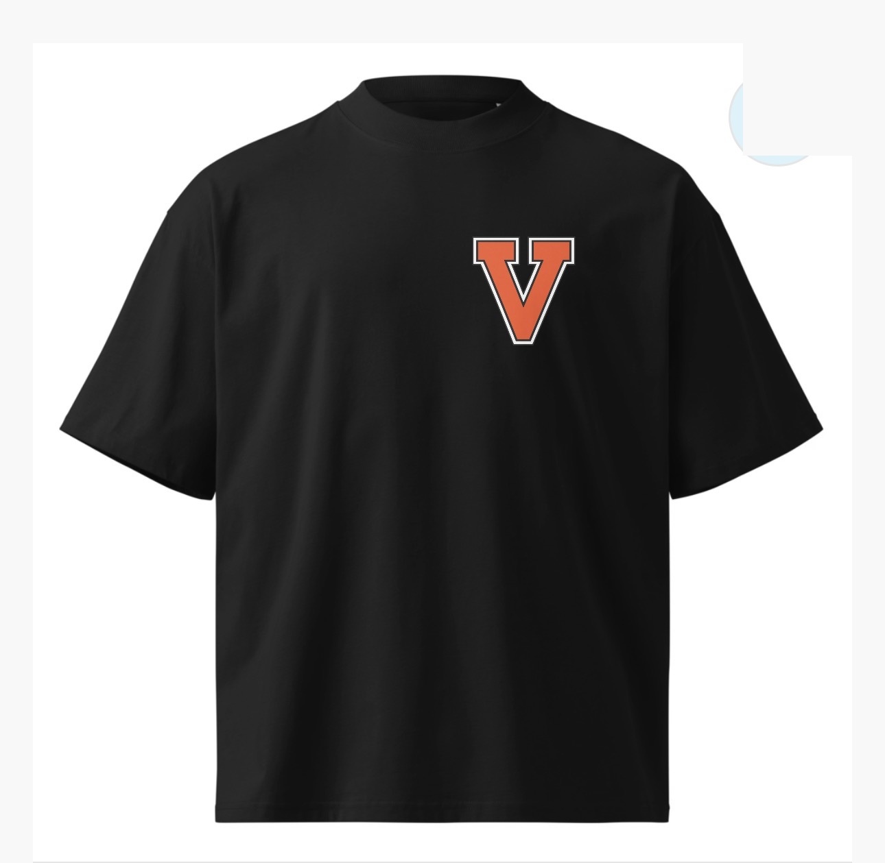 V + Fail Better T-Shirt — black, front