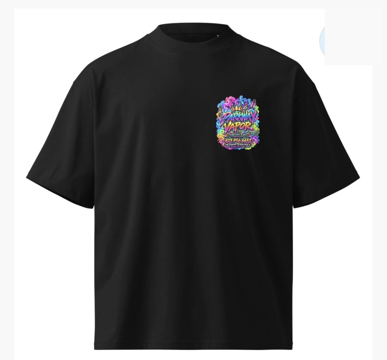 Parkway Vapor T-Shirt — black, front